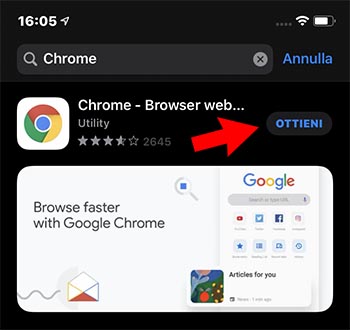 scaricare browser su iPhone