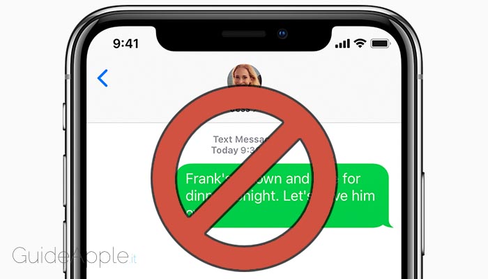 Come bloccare SMS su iPhone