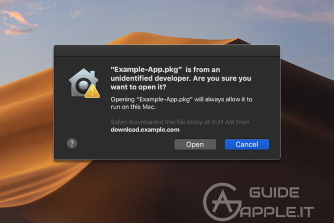 Problema impossibile aprire App su MAC: cosa fare