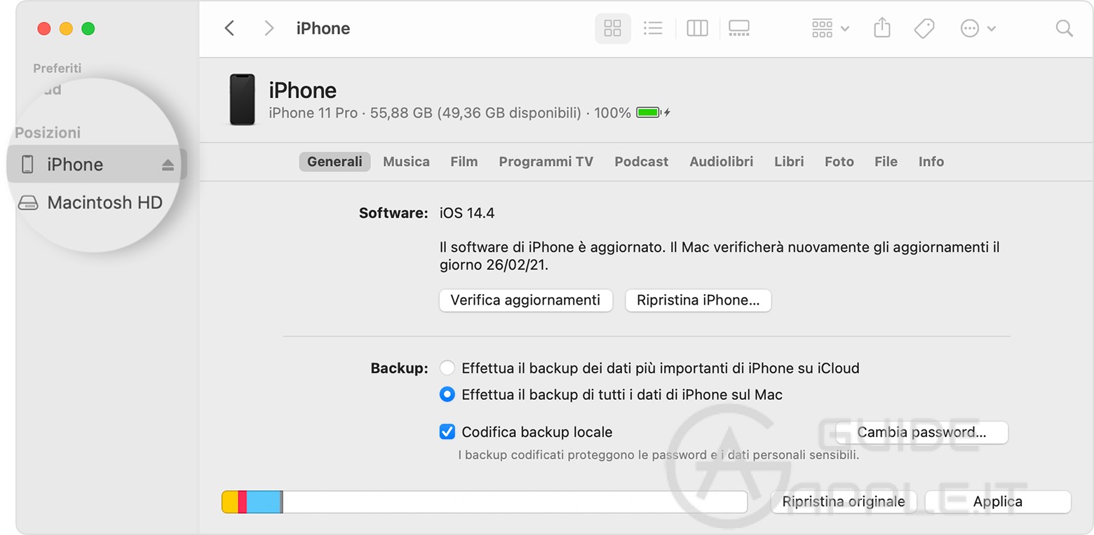 iPhone non appare nel Finder. Come risolvere?