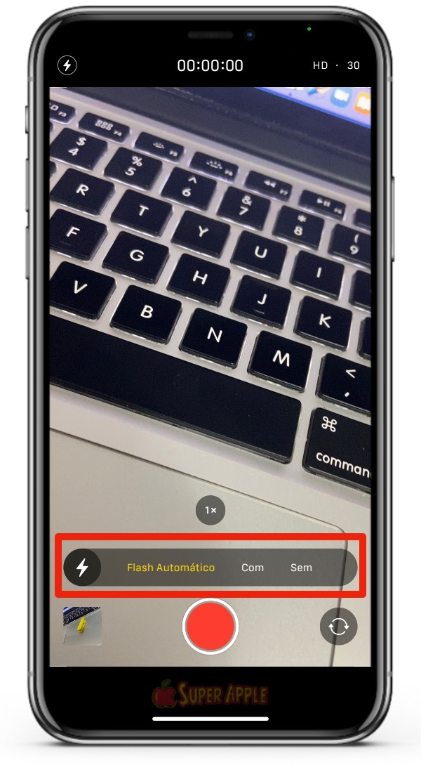 Flash della fotocamera dell'iPhone